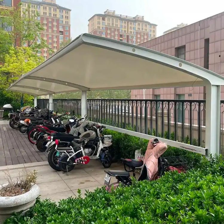 鹤峰县膜结构电动车棚